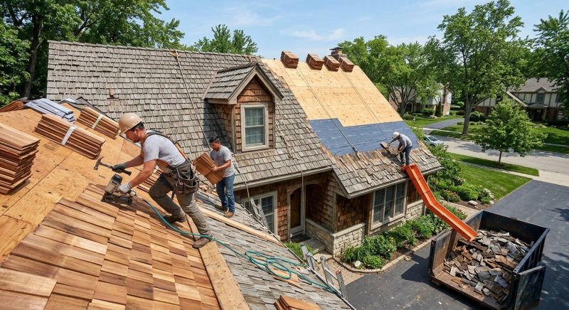 Wood Shake Roof Replacement in Elburn, IL