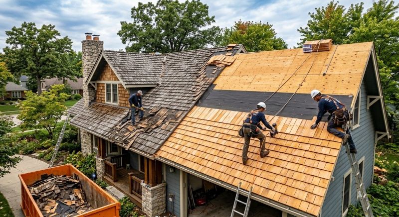 Wood Shake Roof Replacement in Saint Charles, IL