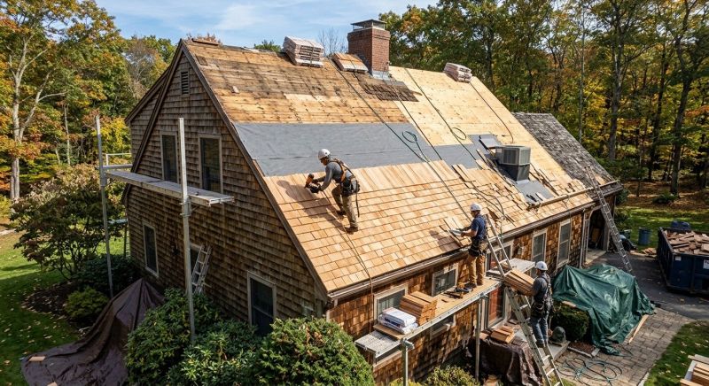 Wood Shingle Roof Replacement in Kane County, IL