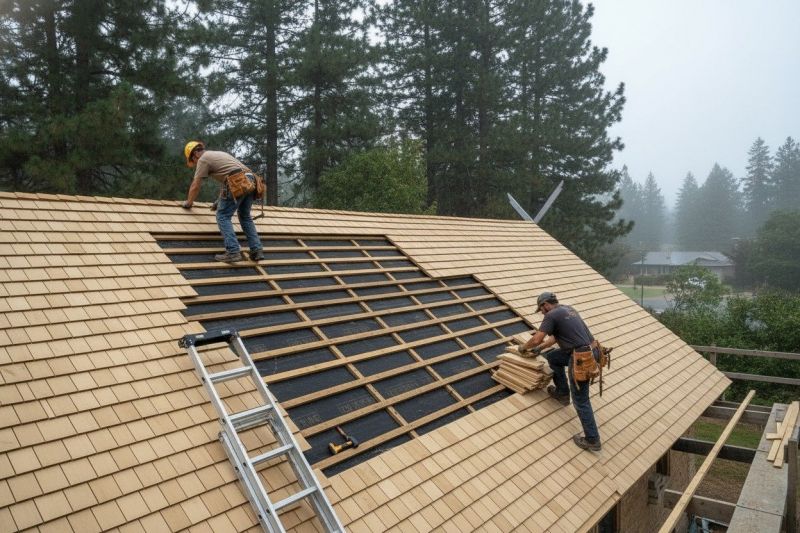 Wood Shingles Repair in Sandwich, IL